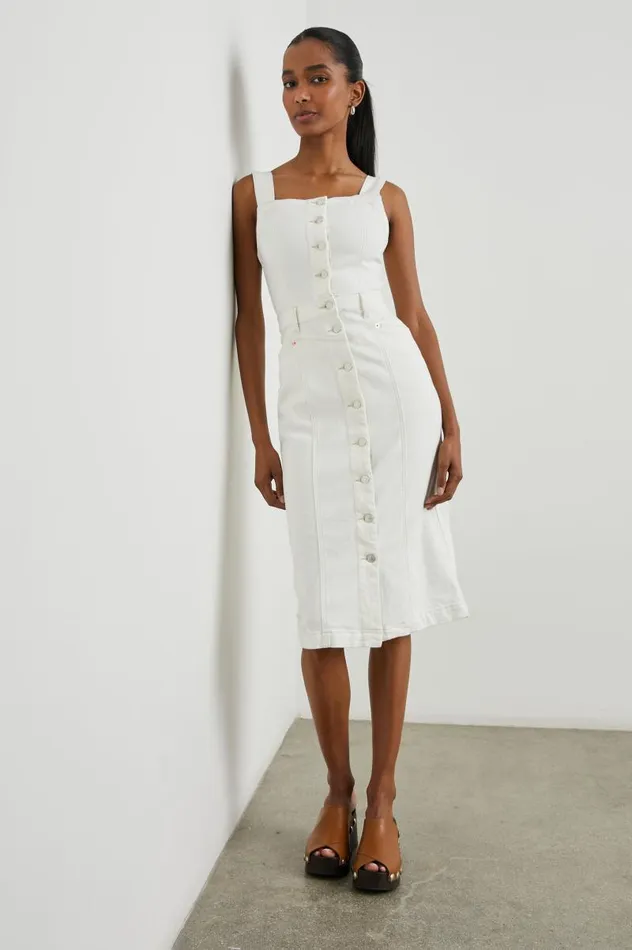 Rails Denim Women MALIBU DRESS Vintage Ecru