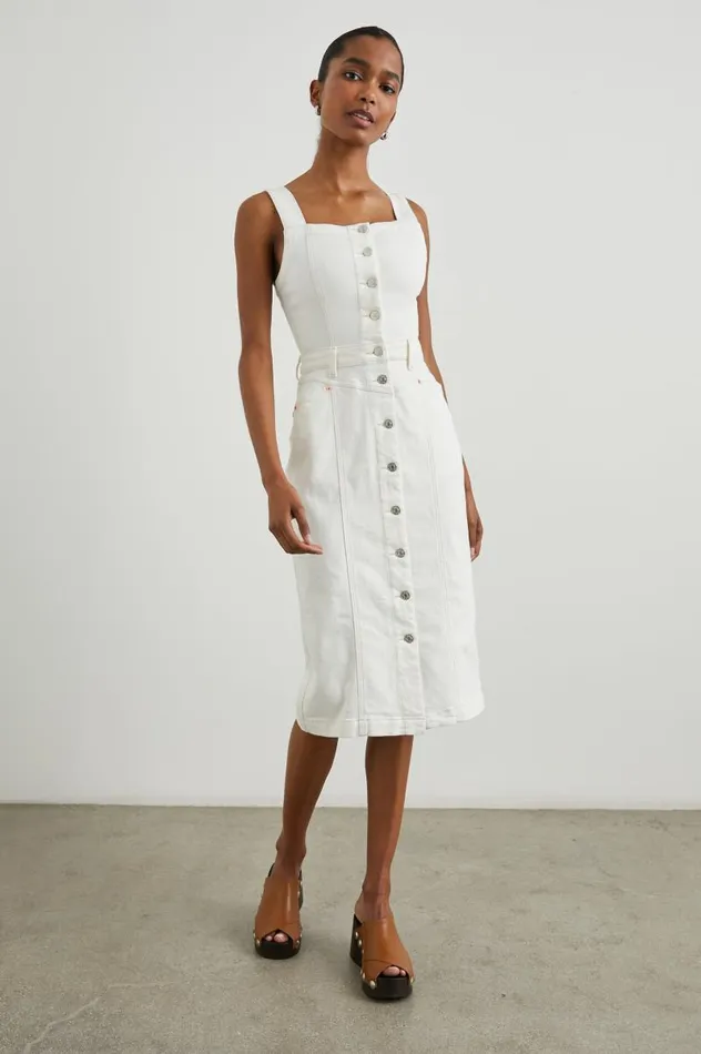 Rails Denim Women MALIBU DRESS Vintage Ecru