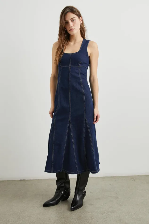 Rails Denim Women MINNA DRESS Rinse Indigo