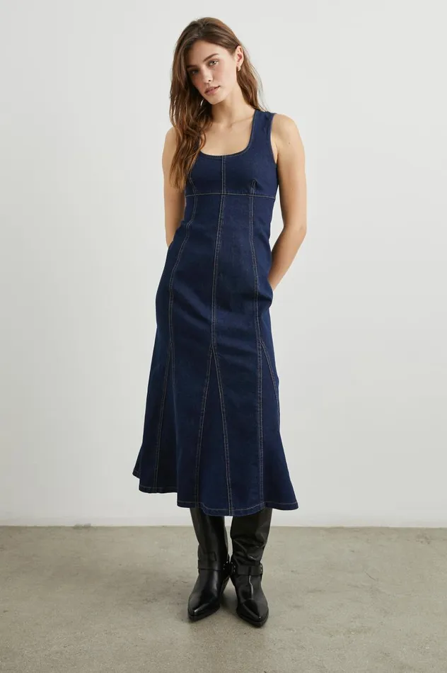 Rails Denim Women MINNA DRESS Rinse Indigo