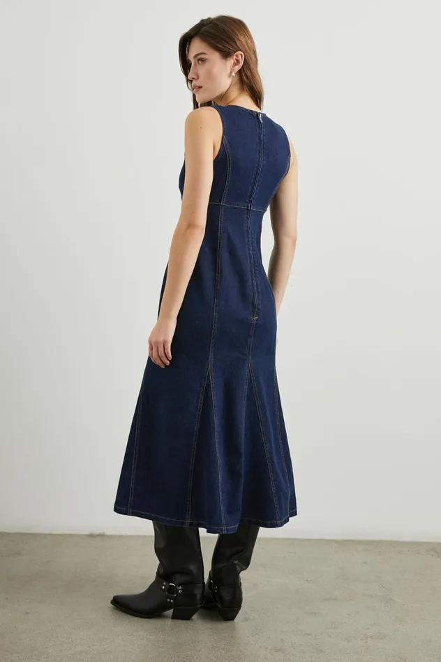Rails Denim Women MINNA DRESS Rinse Indigo