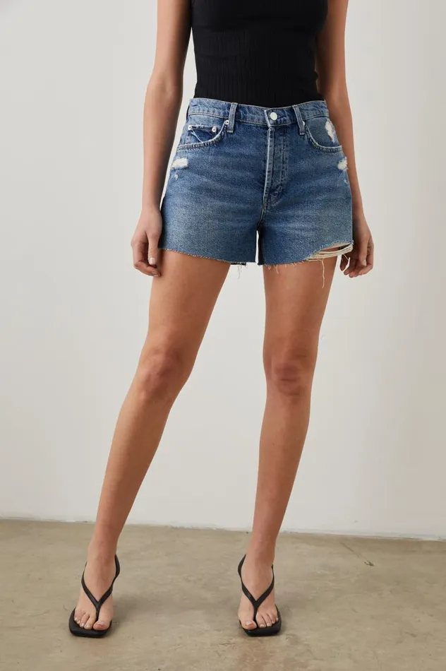 Rails Denim Women ZUMA SHORT Vintage Sapphire Distress