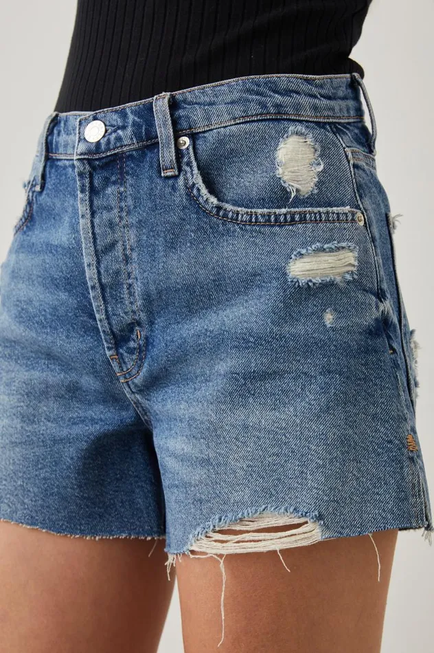 Rails Denim Women ZUMA SHORT Vintage Sapphire Distress