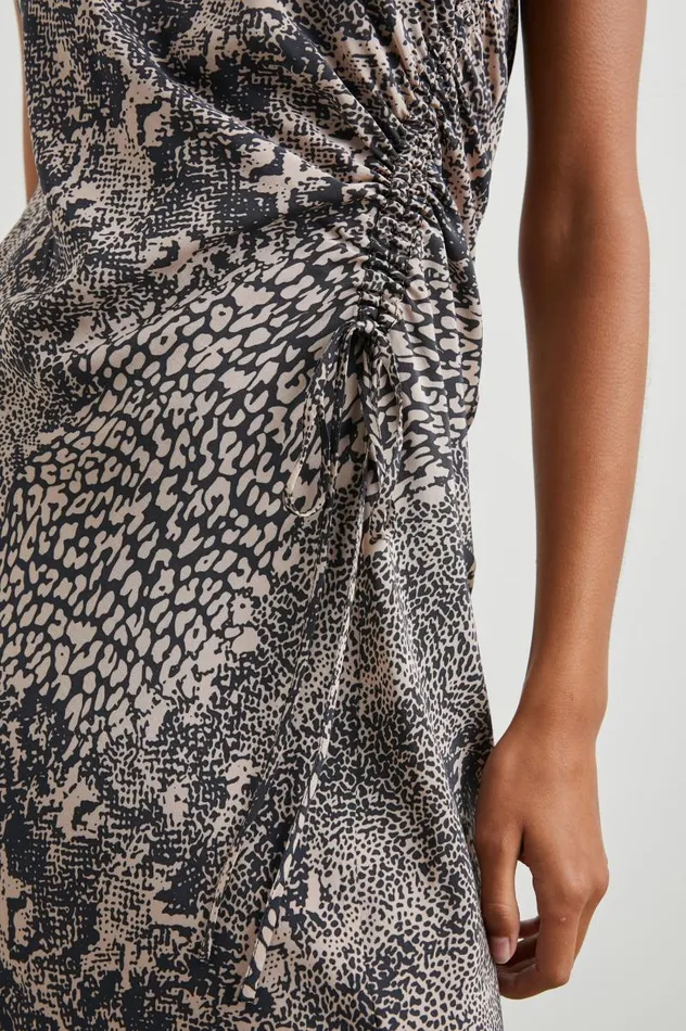 Rails Dresses and Rompers Women GABRIELLA DRESS Taupe Mixed Animal