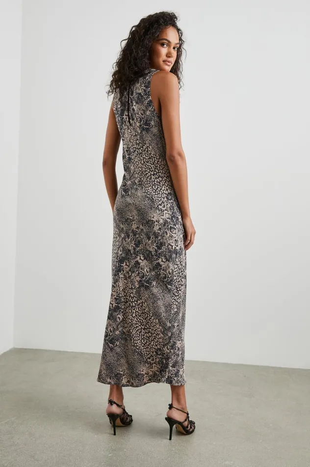 Rails Dresses and Rompers Women GABRIELLA DRESS Taupe Mixed Animal