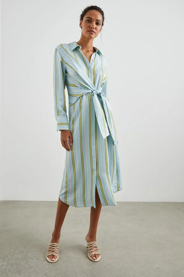 Rails Dresses and Rompers Women LACEY DRESS Honeydew Stripe