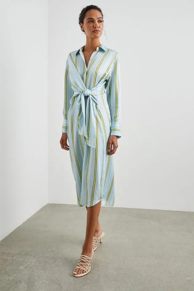 Rails Dresses and Rompers Women LACEY DRESS Honeydew Stripe