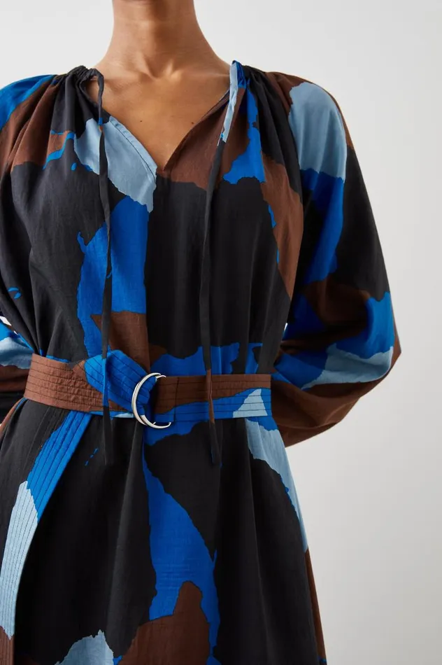 Rails Dresses and Rompers Women LEANNA DRESS Blue Multi Color Block