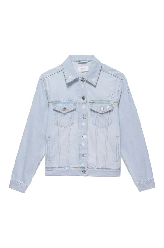 Rails Jackets and Coats Women MULHOLLAND JACKET Faded Blue Distress