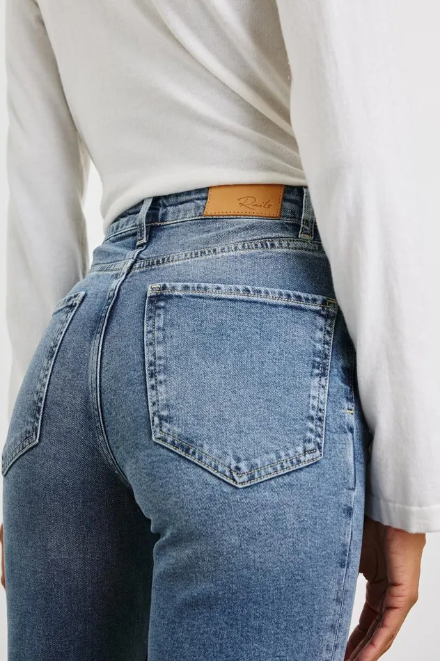 Rails Pants and Shorts Women TOPANGA STRAIGHT Blue Stone