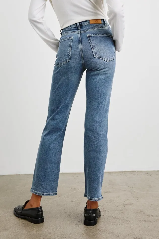Rails Pants and Shorts Women TOPANGA STRAIGHT Blue Stone