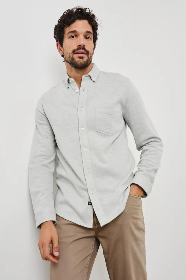 Rails Shirts Men BERKELEY SHIRT Light Grey