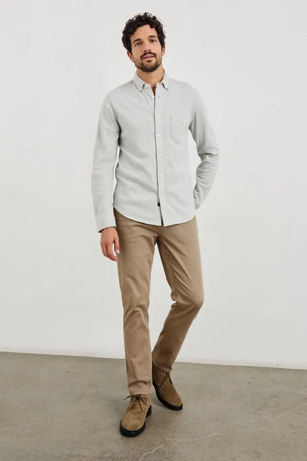 Rails Shirts Men BERKELEY SHIRT Light Grey
