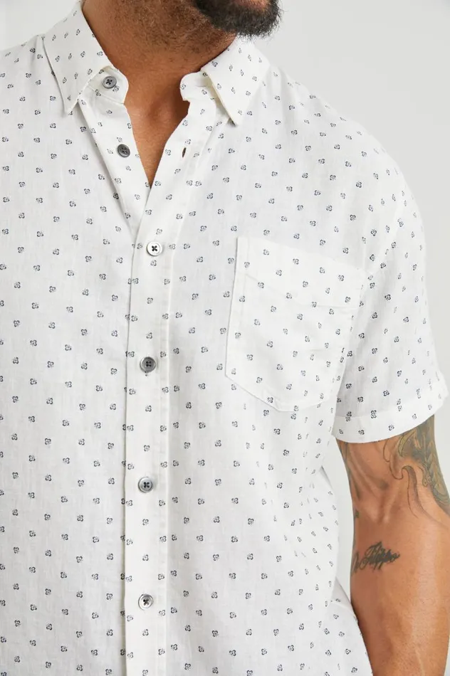 Rails Shirts Men CARSON SHIRT Autumn Calico White