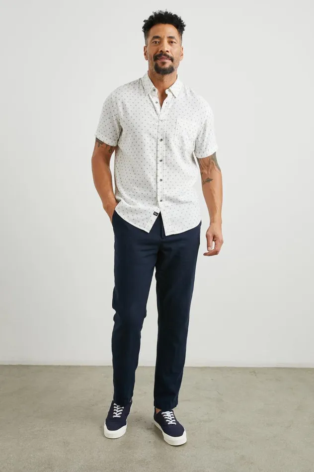 Rails Shirts Men CARSON SHIRT Autumn Calico White
