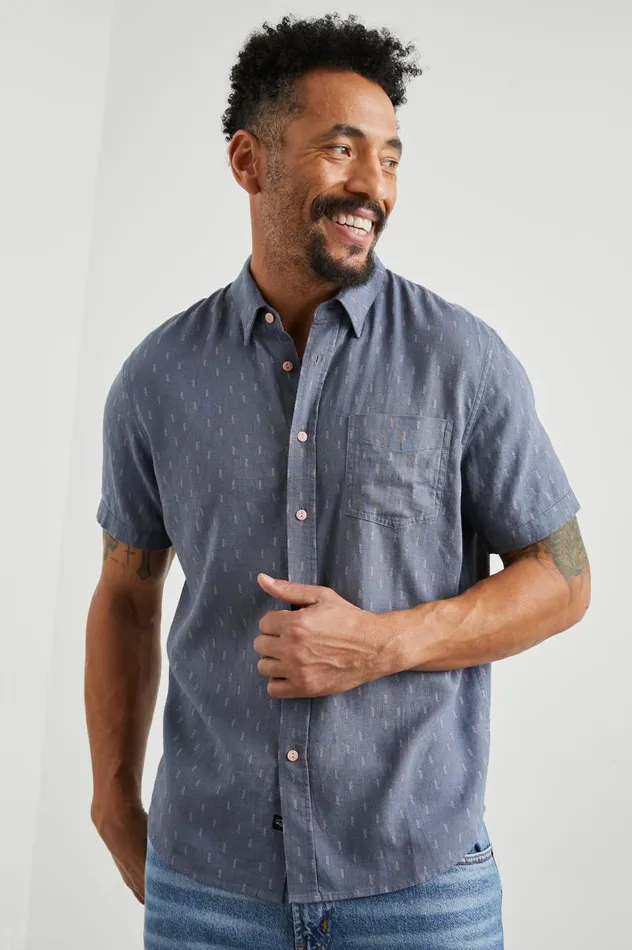 Rails Shirts Men CARSON SHIRT Louis Leaf Slate