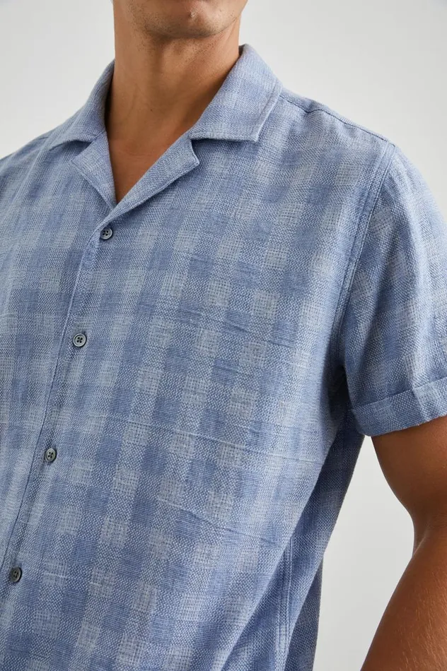 Rails Shirts Men DRESDEN SHIRT Homespun Blue Gingham