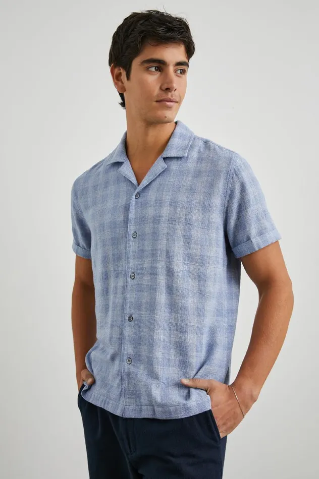 Rails Shirts Men DRESDEN SHIRT Homespun Blue Gingham