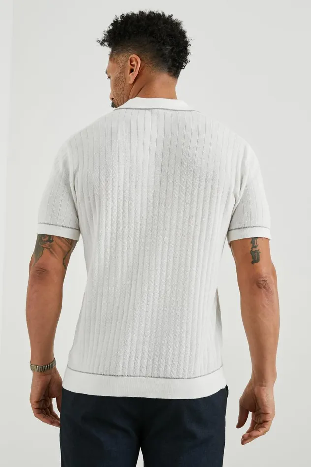 Rails Shirts Men HARDY POLO SHIRT White