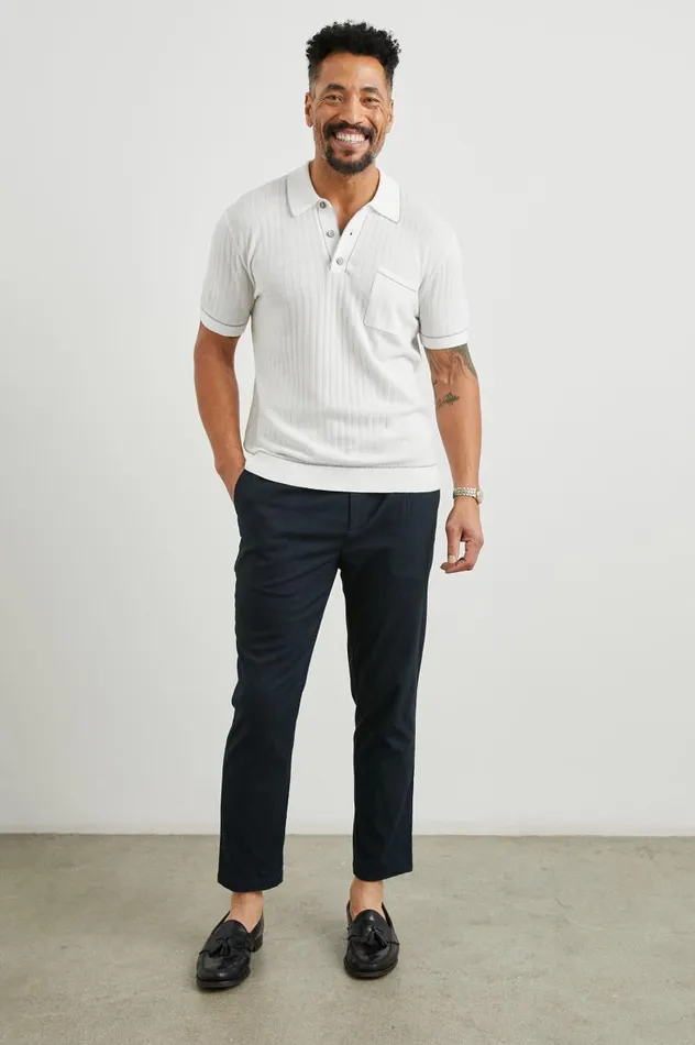 Rails Shirts Men HARDY POLO SHIRT White