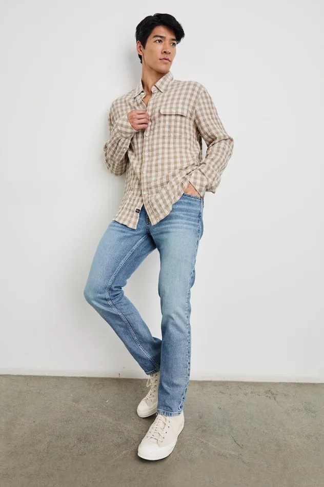 Rails Shirts Men POWELL SHIRT Tumbleweed Dune