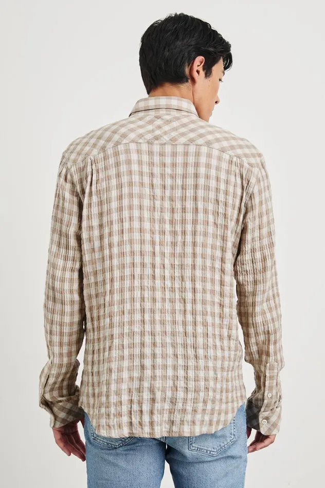 Rails Shirts Men POWELL SHIRT Tumbleweed Dune