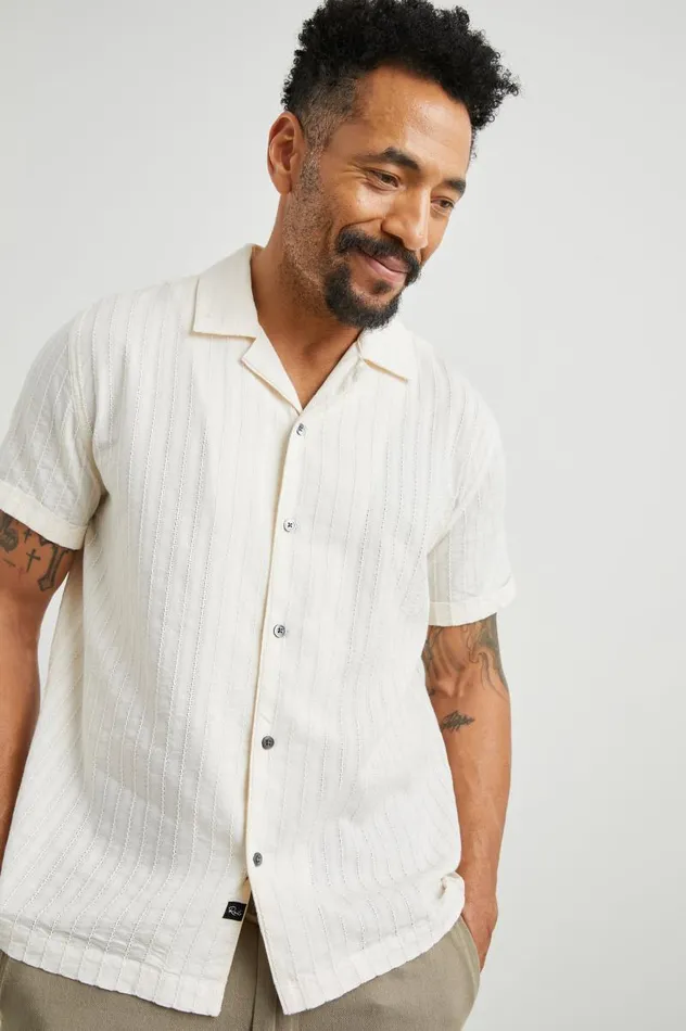 Rails Shirts Men SINCLAIR SHIRT Bone