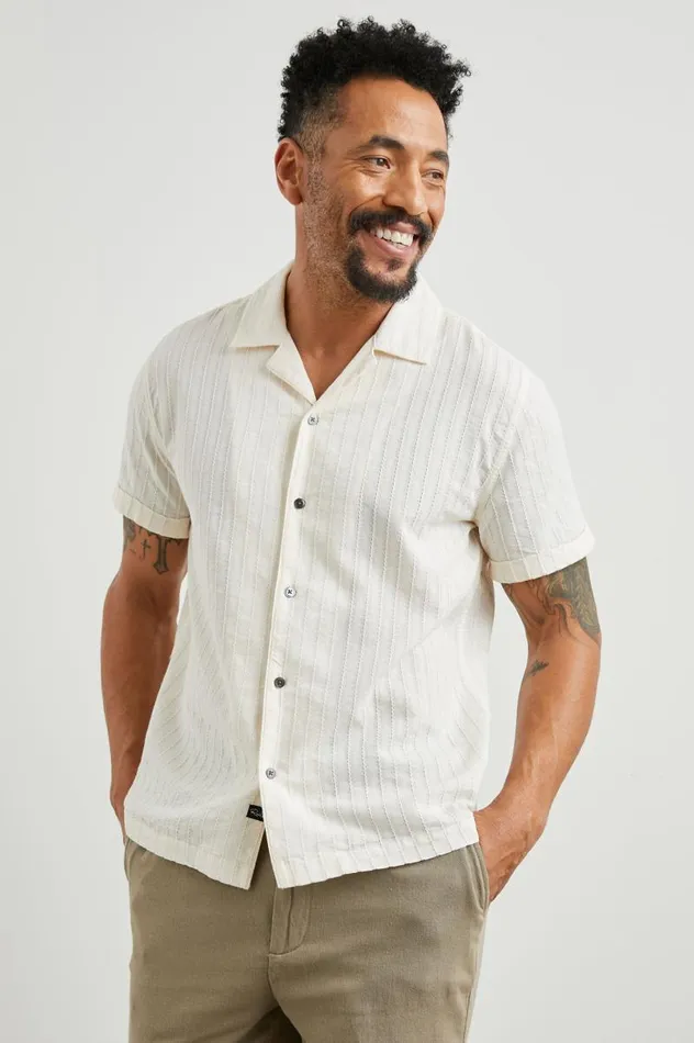 Rails Shirts Men SINCLAIR SHIRT Bone
