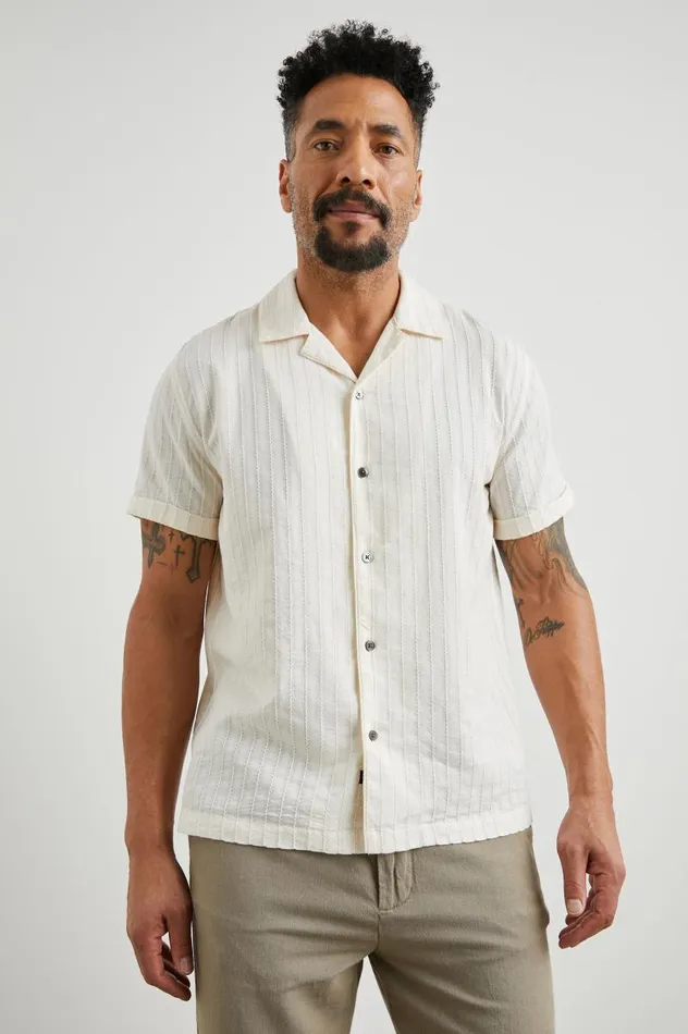 Rails Shirts Men SINCLAIR SHIRT Bone