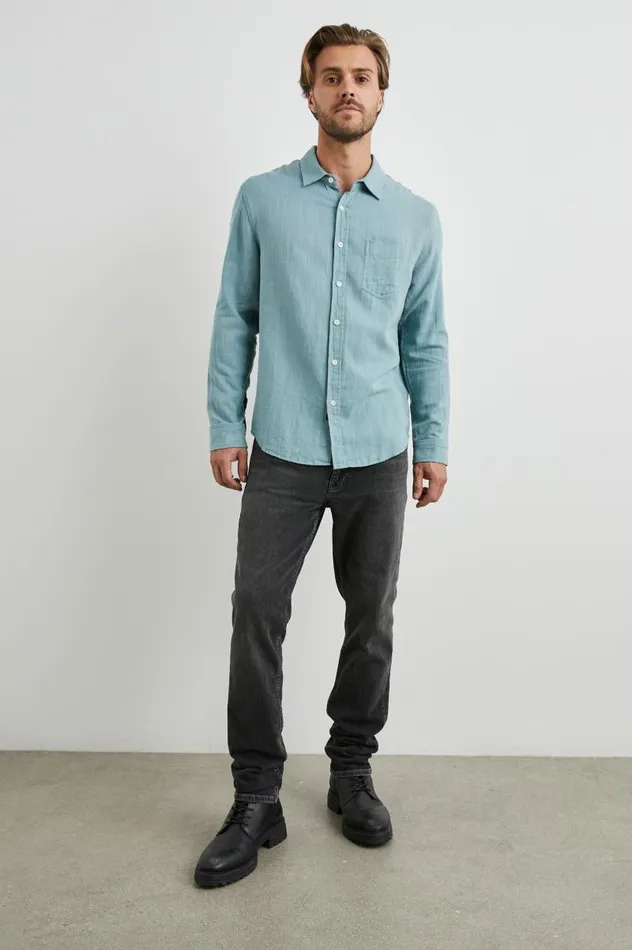 Rails Shirts Men WYATT SHIRT Sea Green
