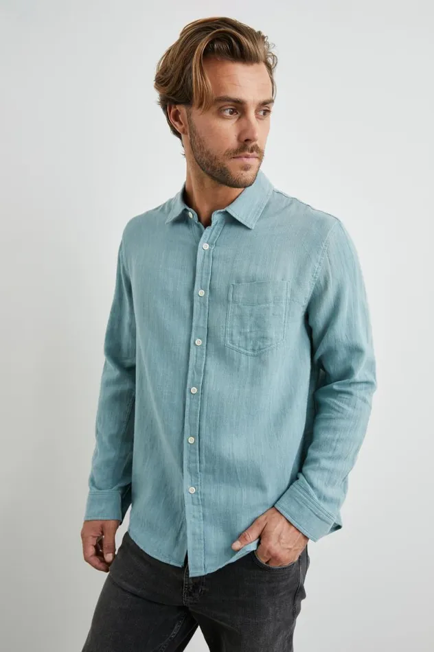 Rails Shirts Men WYATT SHIRT Sea Green