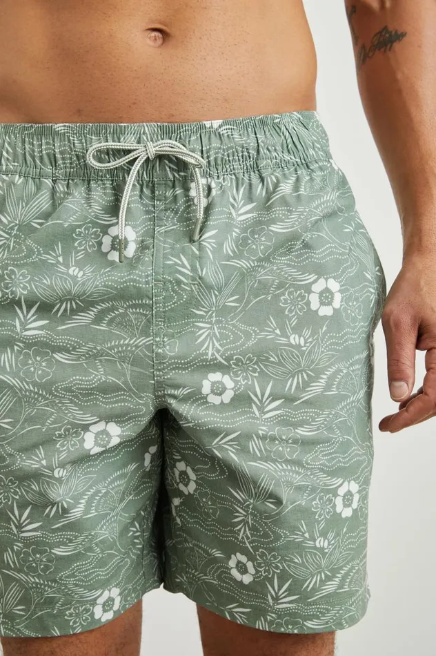 Rails Shorts and Swim Men KIAN SWIM SHORT Japanese Stencil Fatigue