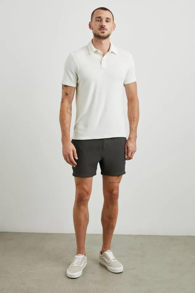 Rails Shorts and Swim Men LA BREA SWIM SHORT Charcoal Seersucker
