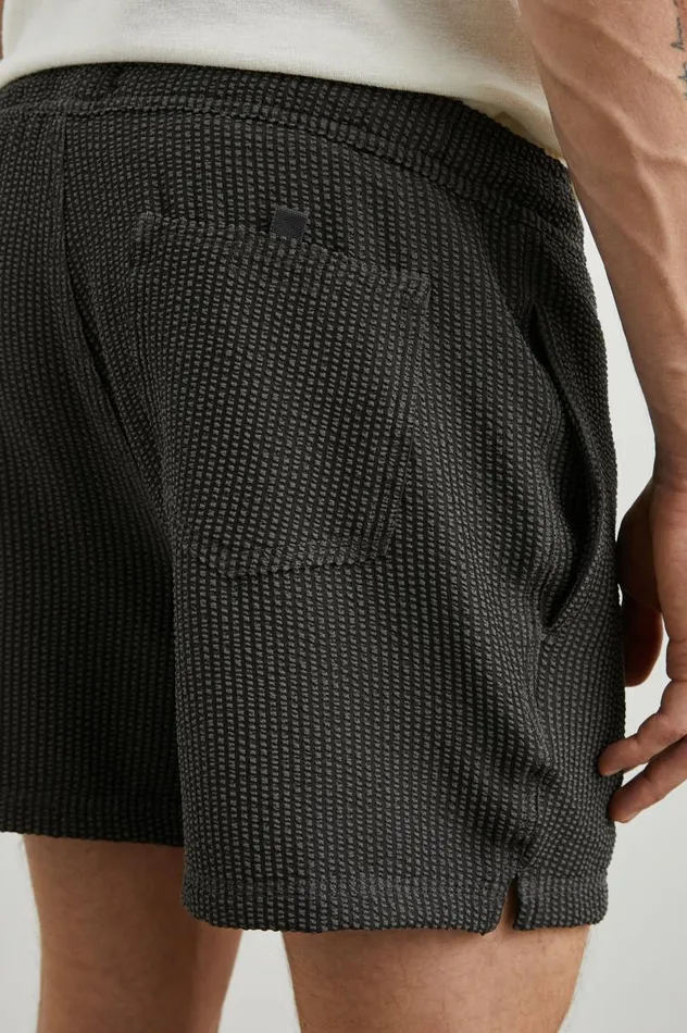 Rails Shorts and Swim Men LA BREA SWIM SHORT Charcoal Seersucker