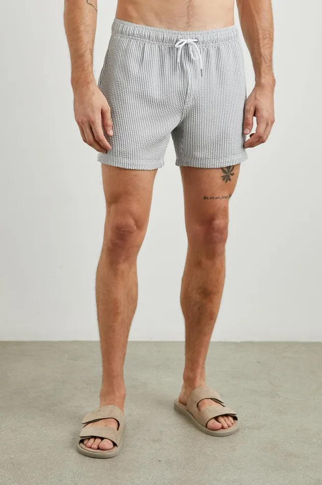 Rails Shorts and Swim Men LA BREA SWIM SHORT Faded Seersucker