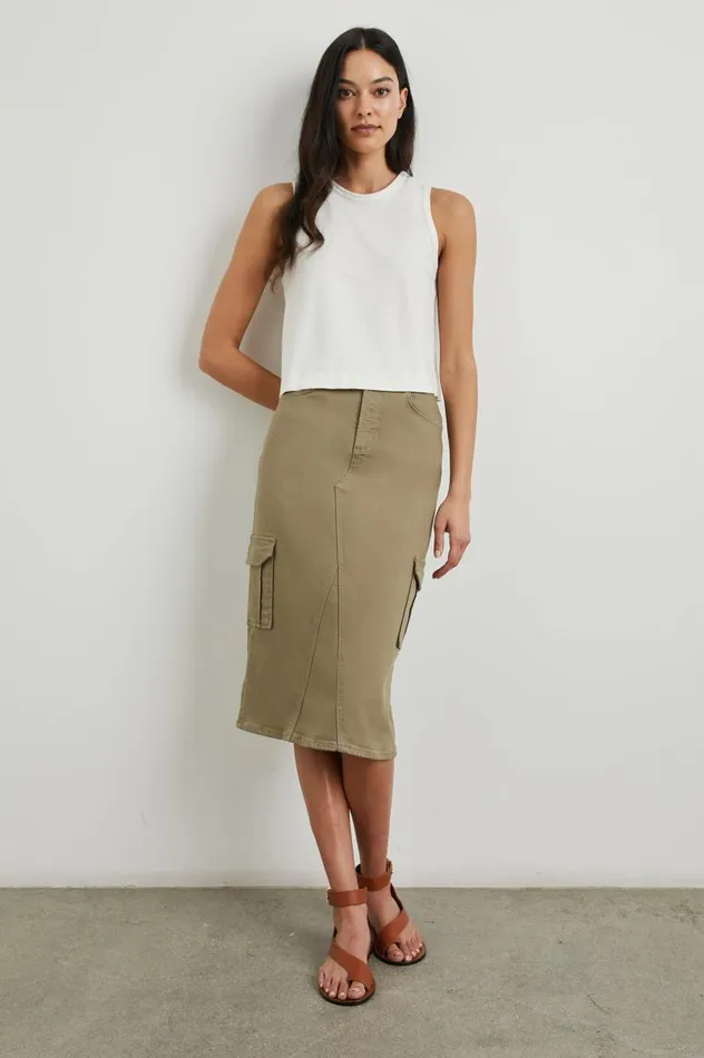 Rails Skirts Women HIGHLAND CARGO SKIRT Washed Olive