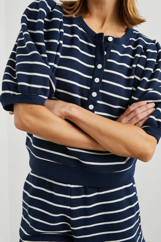 Rails Sweaters Women DOM SWEATSHIRT Navy White Stripe