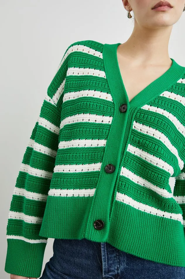 Rails Sweaters Women GENEVA CARDIGAN Kelly Stripe