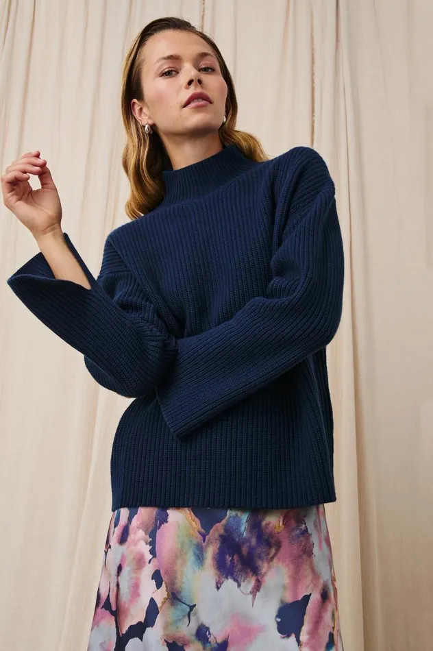 Rails Sweaters Women SANNA SWEATER Dark Slate