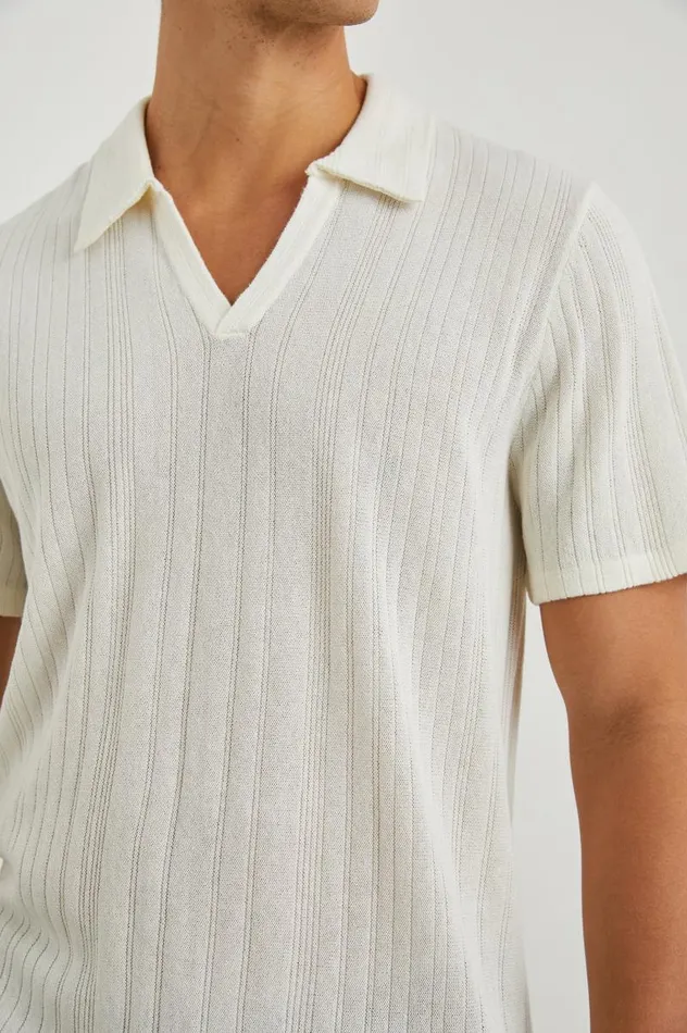 Rails TShirts and Thermals Men ETANNE POLO SHIRT Ecru