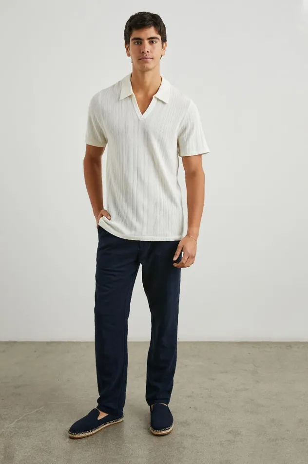Rails TShirts and Thermals Men ETANNE POLO SHIRT Ecru