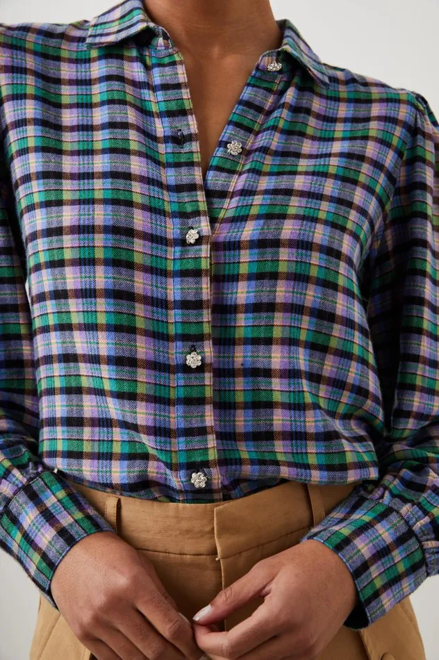 Rails Tops Women ANGELICA SHIRT Iris Peach