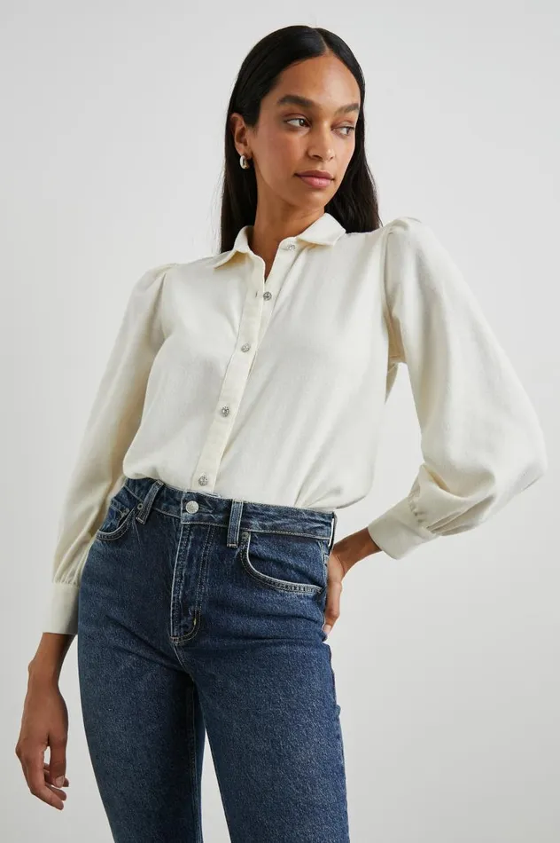 Rails Tops Women ANGELICA SHIRT Winter White