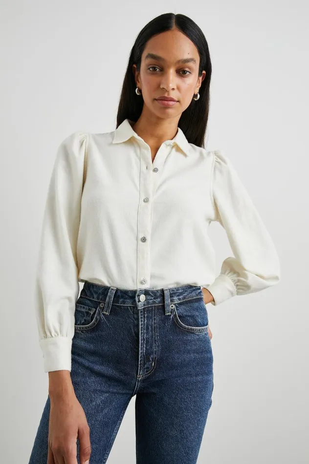 Rails Tops Women ANGELICA SHIRT Winter White