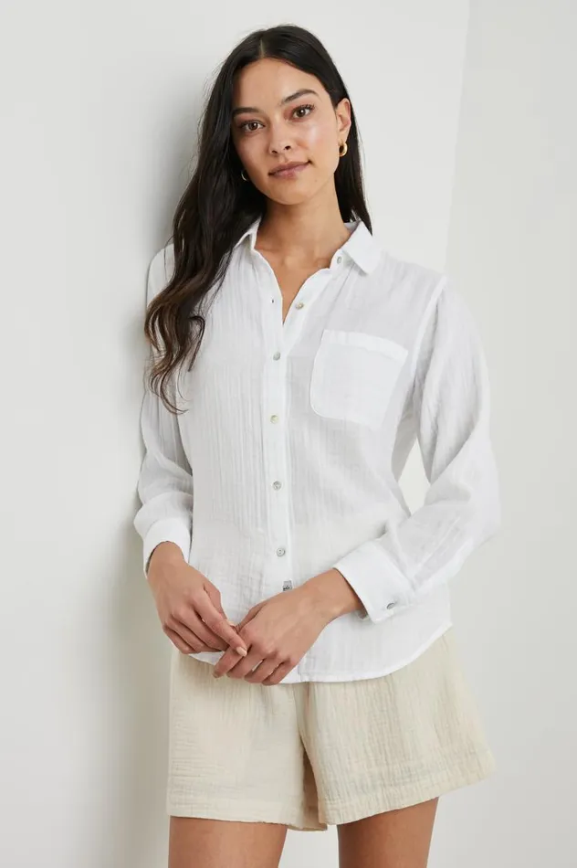 Rails Tops Women ELLIS SHIRT White