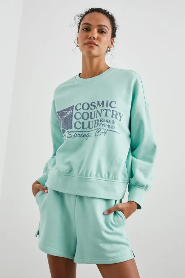 Rails Tops Women FAVORITE SWEATSHIRT Mint Cosmic Country Club