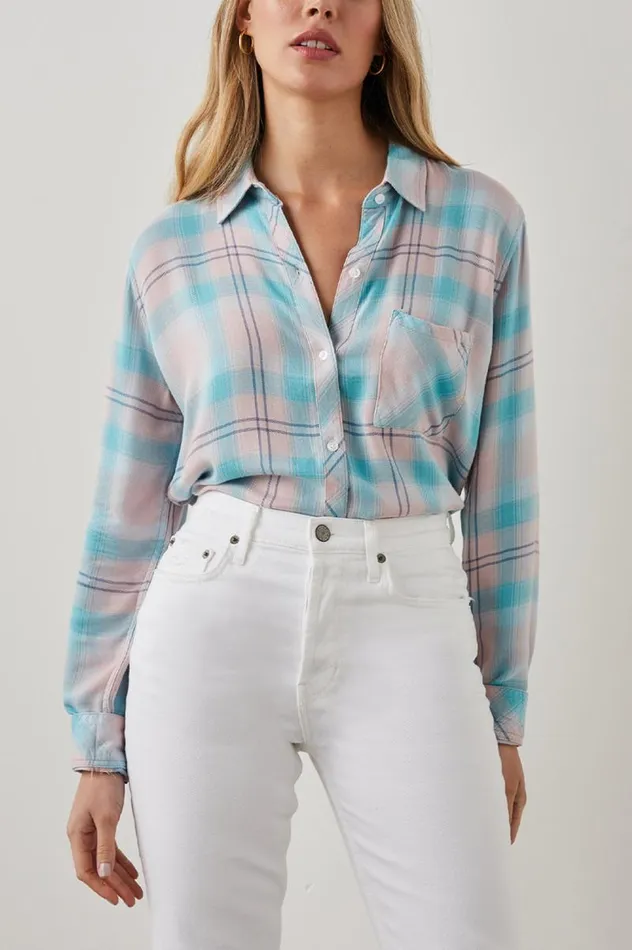 Rails Tops Women HUNTER SHIRT Blue Dawn