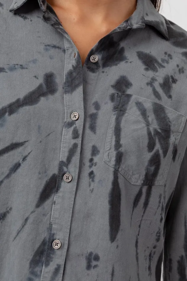 Rails Tops Women INGRID RAW HEM SHIRT Smoke Swirl