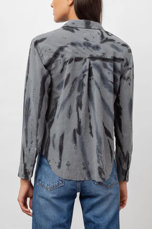 Rails Tops Women INGRID RAW HEM SHIRT Smoke Swirl