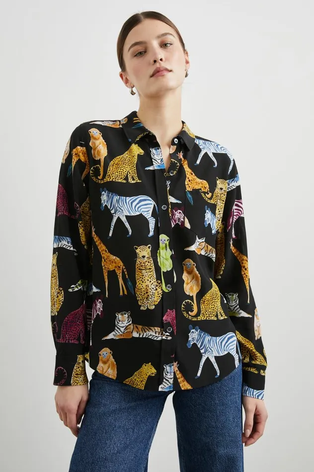 Rails Tops Women KATE SHIRT Illustrated Animals
